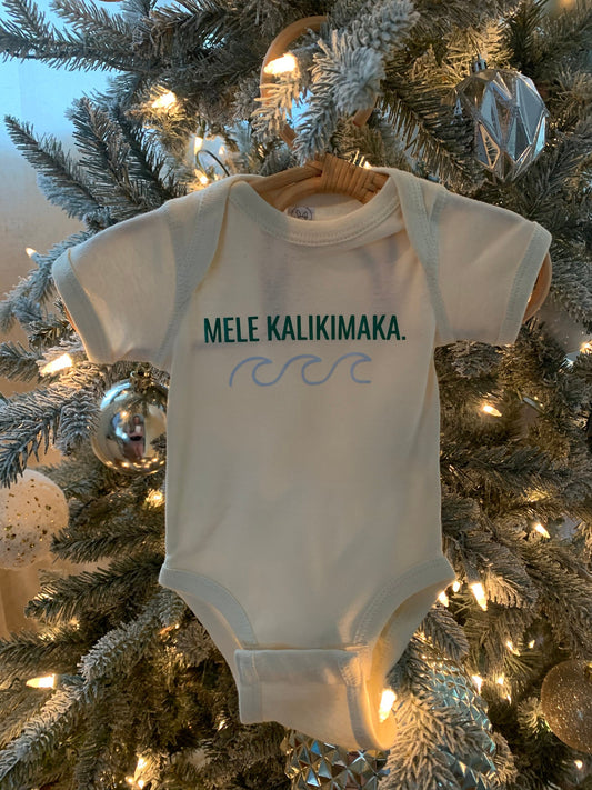 Mele Kalikimaka Baby Bodysuit